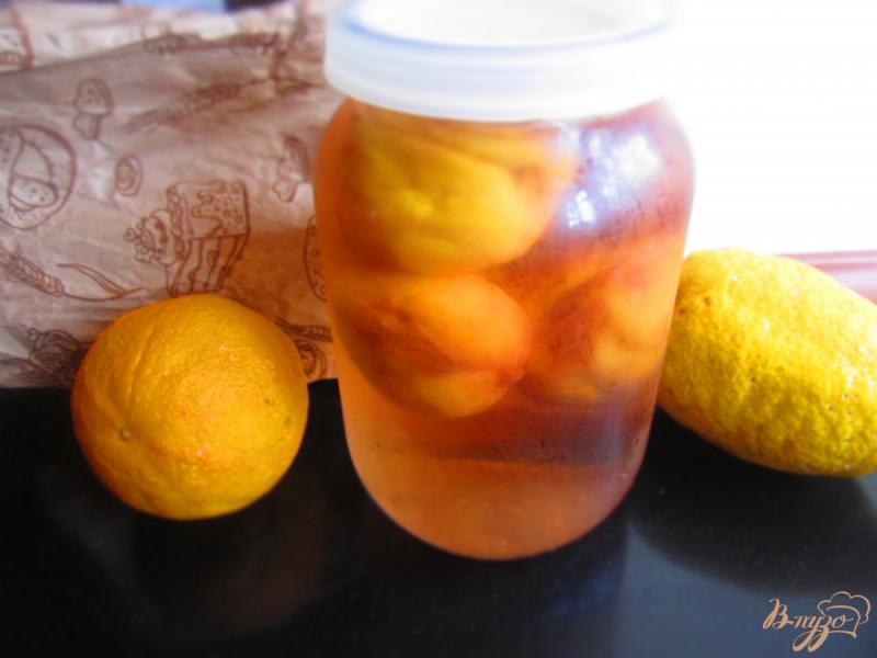 Фото приготовление рецепта: Компот из персиков на зиму шаг №4