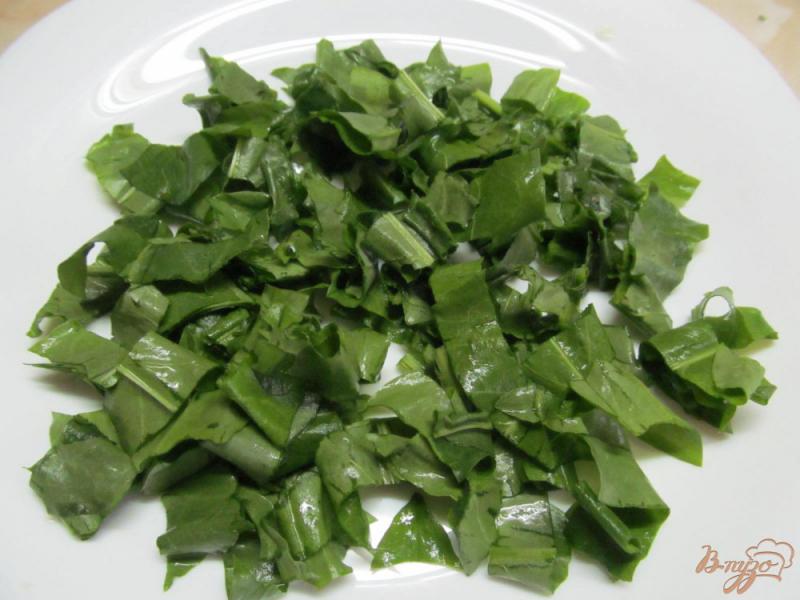 Фото приготовление рецепта: Мясной салат со щавелем и помидором шаг №2