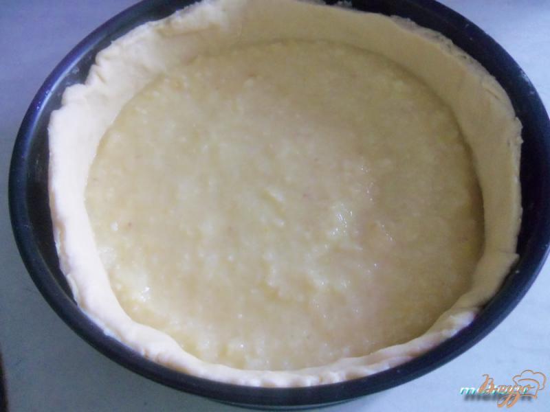 Фото приготовление рецепта: Пирог с творогом и лимоном шаг №4
