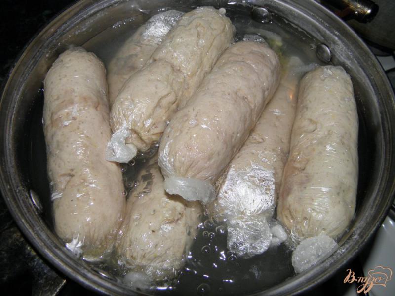 Фото приготовление рецепта: Домашняя колбаска из курицы и телятины шаг №5