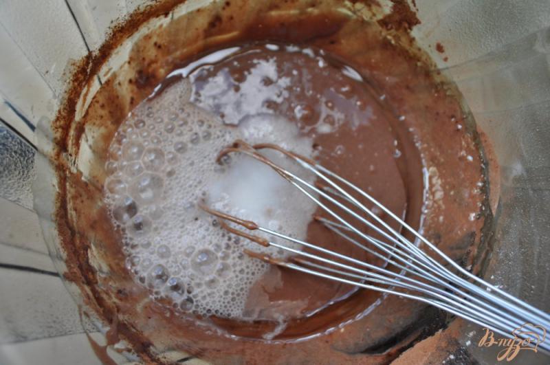 Фото приготовление рецепта: Шоколадные панкейки шаг №5