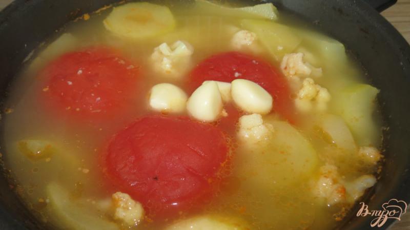 Фото приготовление рецепта: Овощной суп пюре на мясном бульоне шаг №6