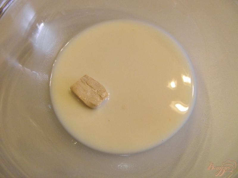 Фото приготовление рецепта: Дрожжевые блинчики на молоке шаг №2