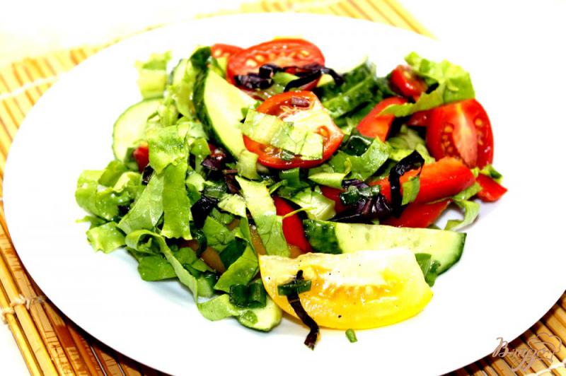 Фото приготовление рецепта: Овощной фитнес салат шаг №5