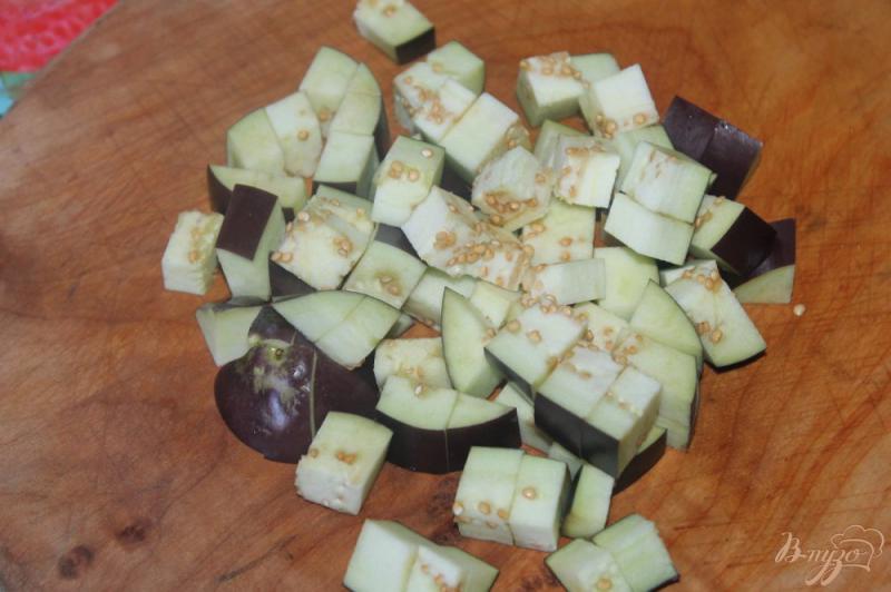 Фото приготовление рецепта: Салат из помидоров, перца и баклажан шаг №1