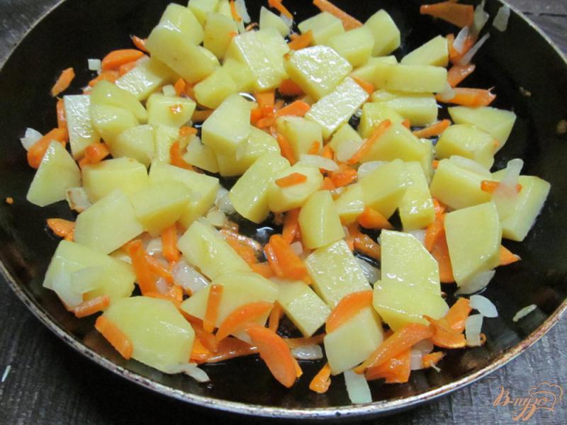 Фото приготовление рецепта: Рагу из потрохов с овощами шаг №5
