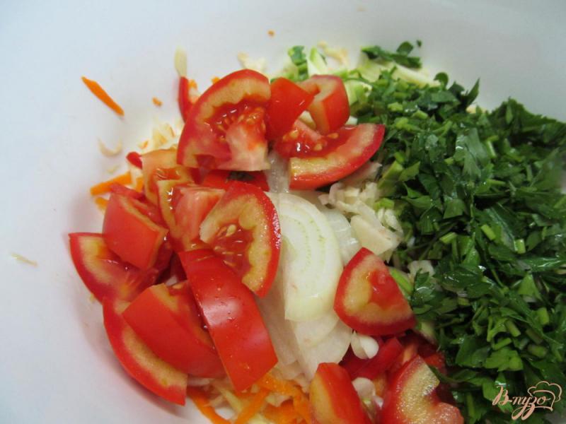 Фото приготовление рецепта: Хефтябечяр - салат из овощей шаг №6