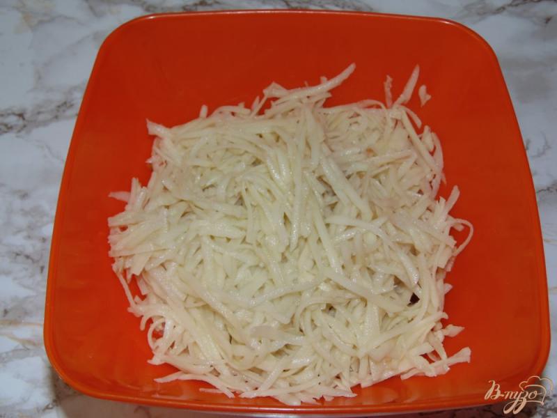 Фото приготовление рецепта: Картофельные драники с баклажаном шаг №2