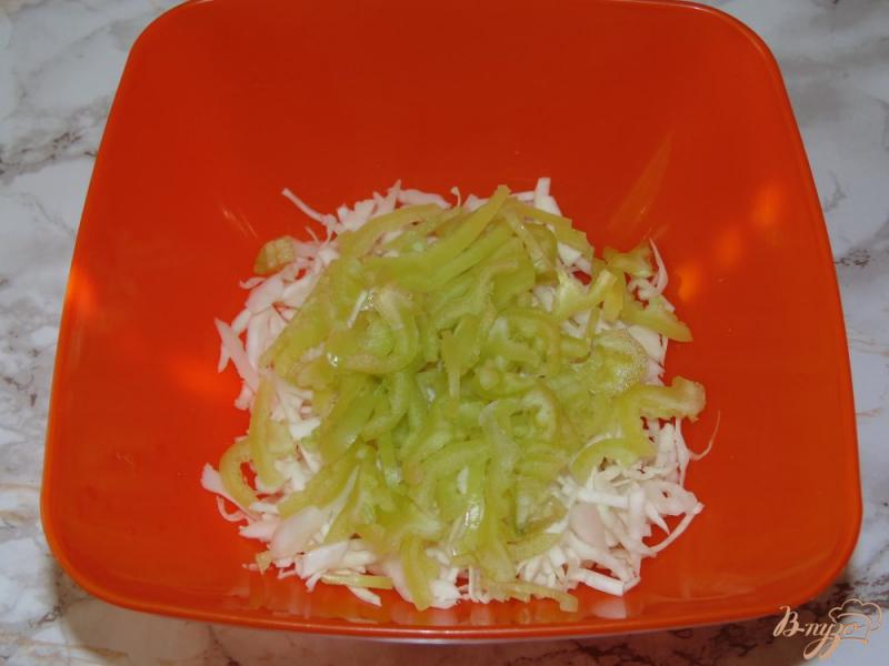 Фото приготовление рецепта: Капустный салат с мясом курицы шаг №3