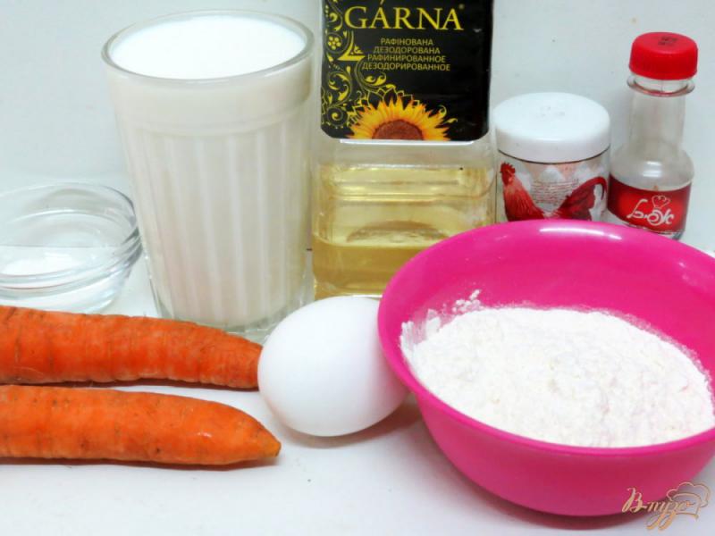 Фото приготовление рецепта: Блины морковно-укропные шаг №1