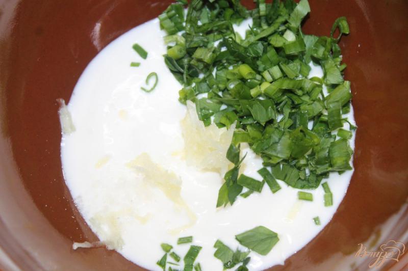Фото приготовление рецепта: Картофель - пай со сметанным соусом шаг №4