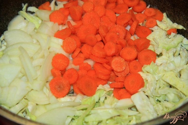 Фото приготовление рецепта: Овощное рагу с куриными крылышками шаг №3