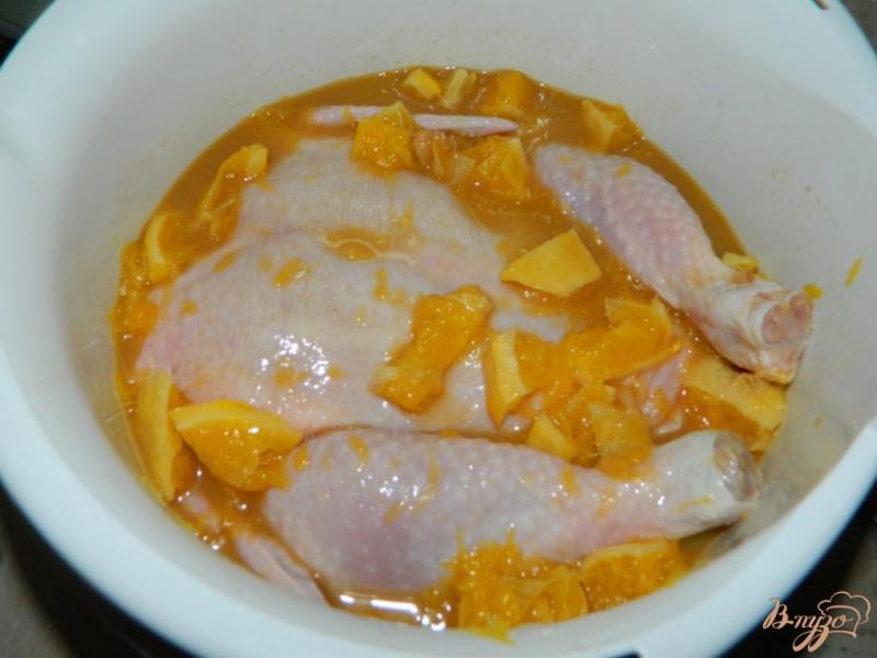 Фото приготовление рецепта: Курица в апельсиновом соусе шаг №5