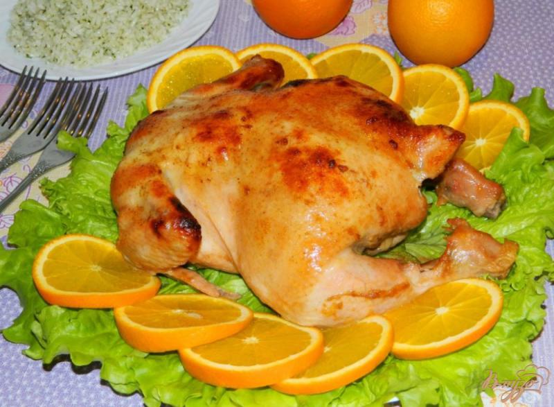 Фото приготовление рецепта: Курица в апельсиновом соусе шаг №7