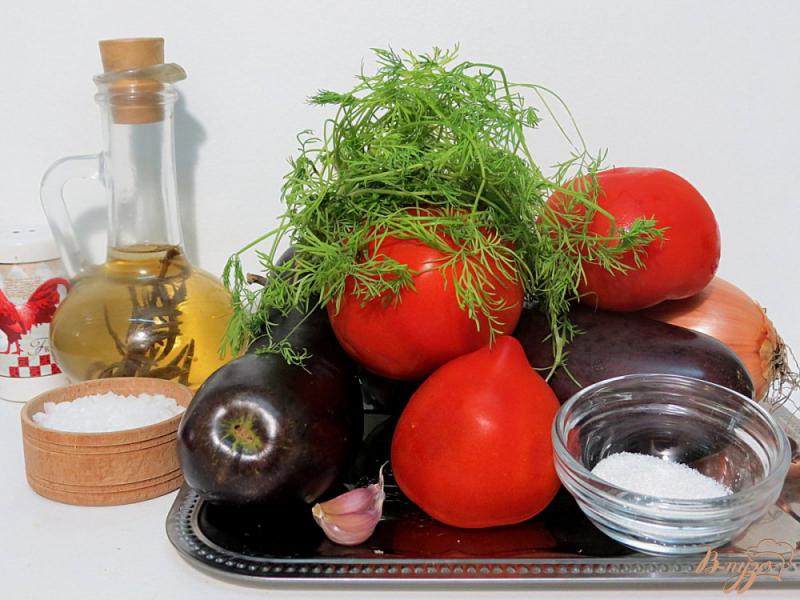 Фото приготовление рецепта: Баклажаны жареные с помидорами шаг №1