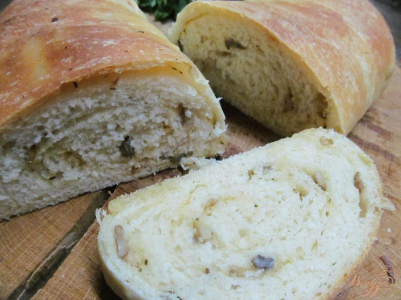 Фото приготовление рецепта: Хлеб с шампиньонами шаг №9