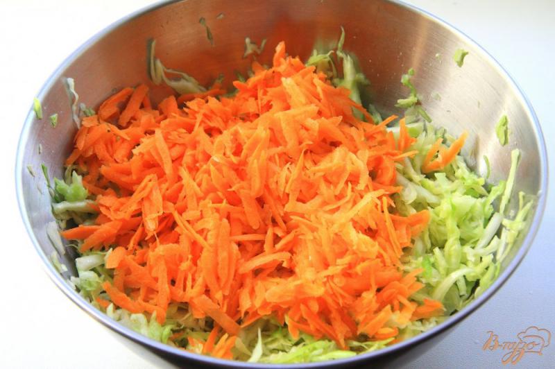 Фото приготовление рецепта: Витаминный салат из свежей капусты шаг №3