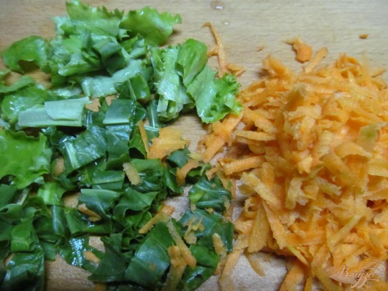 Фото приготовление рецепта: Зеленый салат шаг №3