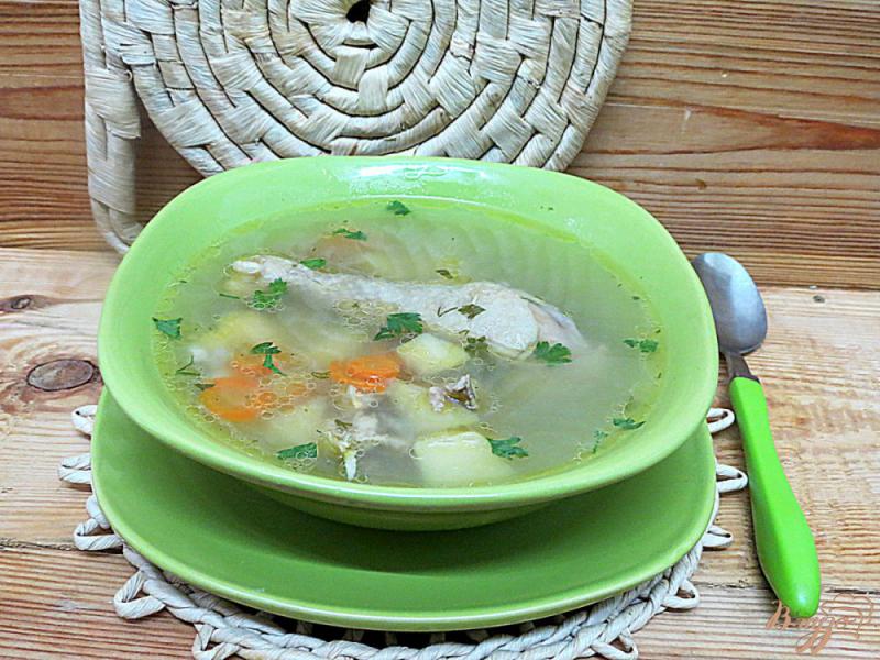 Фото приготовление рецепта: Суп картофельный, на курином бульоне шаг №10