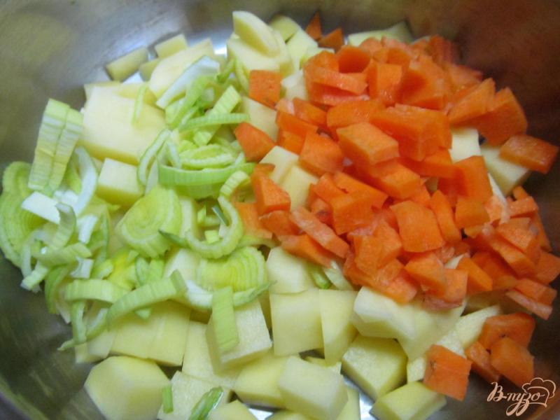 Фото приготовление рецепта: Овощной суп с чечевицей шаг №1