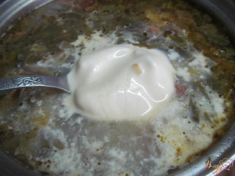 Фото приготовление рецепта: Суп с пшеном и щавелем шаг №10