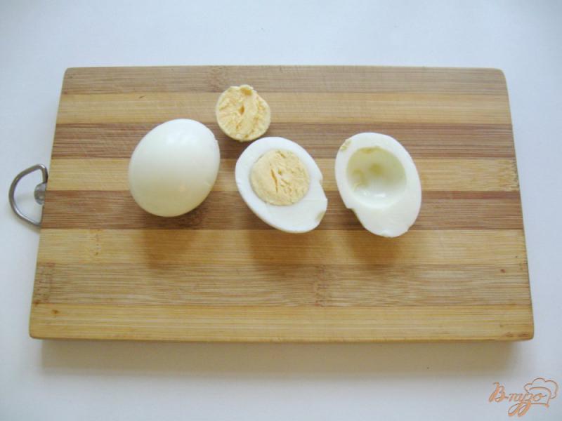 Фото приготовление рецепта: Яйца фаршированные тыквой шаг №3