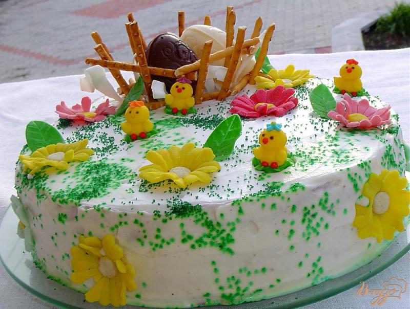 Фото приготовление рецепта: Торт со штрейзелем и малиновым джемом шаг №7