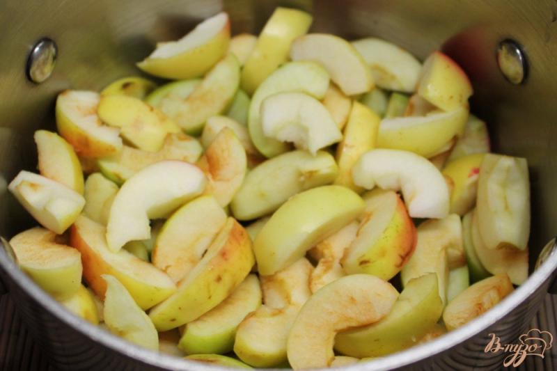 Фото приготовление рецепта: Кисель из яблок, кизила и малины шаг №1