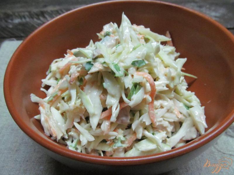 Фото приготовление рецепта: Салат из капусты с мясом шаг №5
