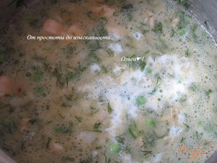 Фото приготовление рецепта: Фриттата с курицей, рисом и зеленым горошком шаг №3