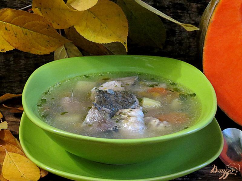 Фото приготовление рецепта: Рыбный суп с тыквой шаг №8