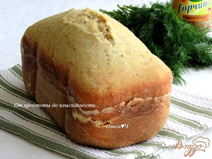 Фото приготовление рецепта: Горчичный хлеб с зернистой горчицей шаг №4