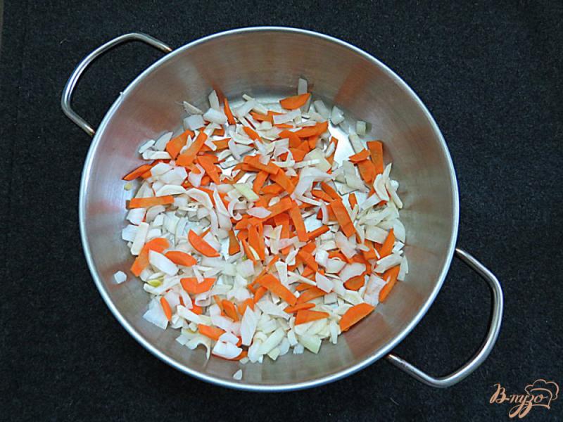 Фото приготовление рецепта: Суп с галушками из тыквы шаг №3