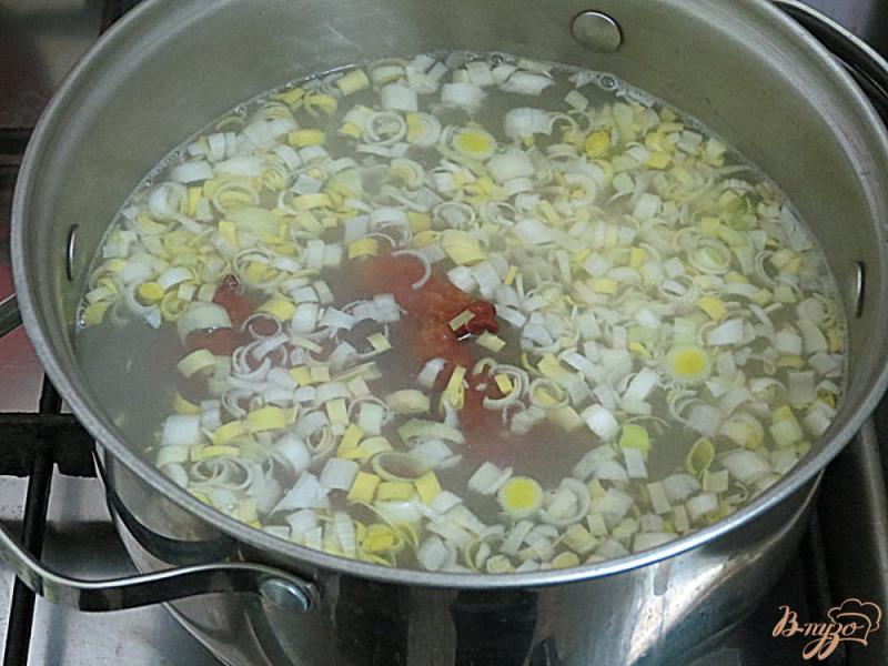 Фото приготовление рецепта: Суп с галушками из тыквы шаг №4