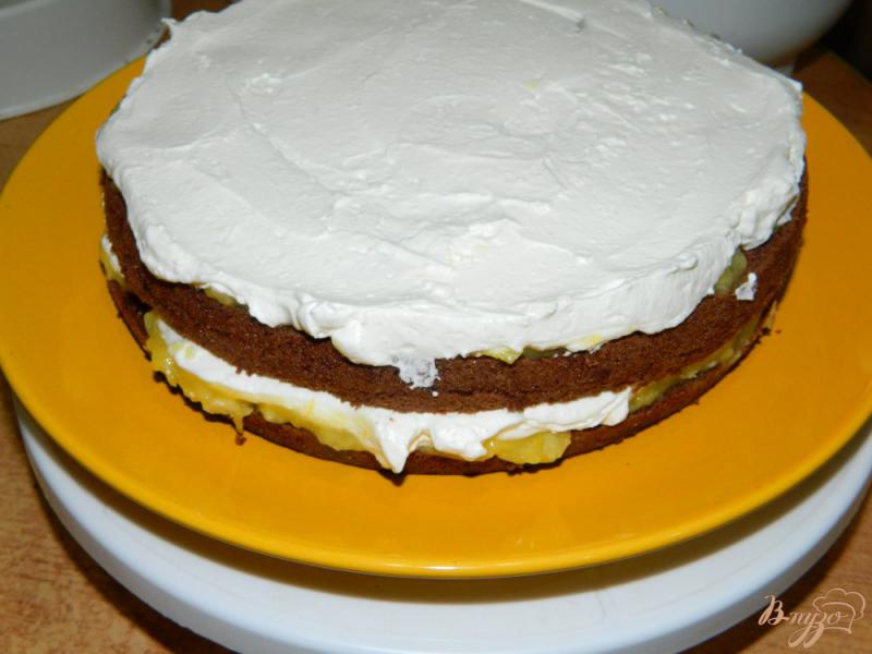 Фото приготовление рецепта: Шоколадно-апельсиновый торт шаг №7