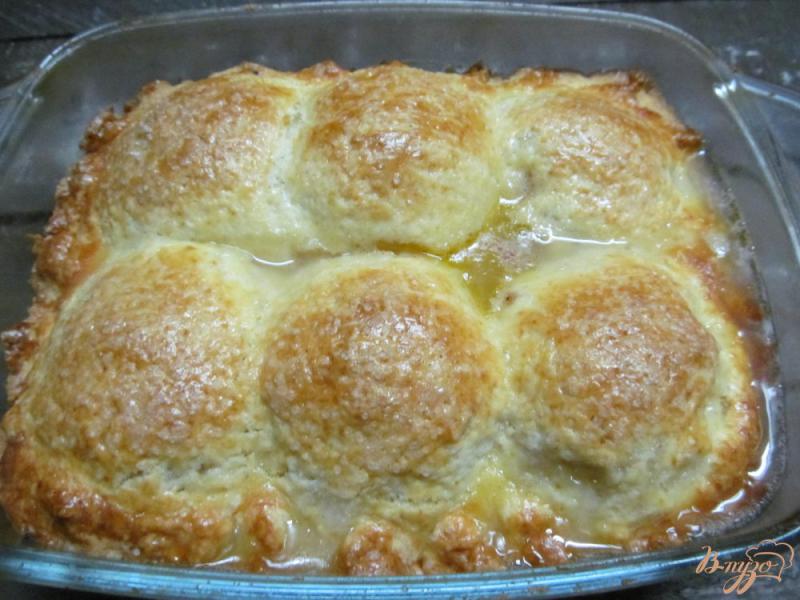 Фото приготовление рецепта: Яблочный пирог из творожного теста шаг №8