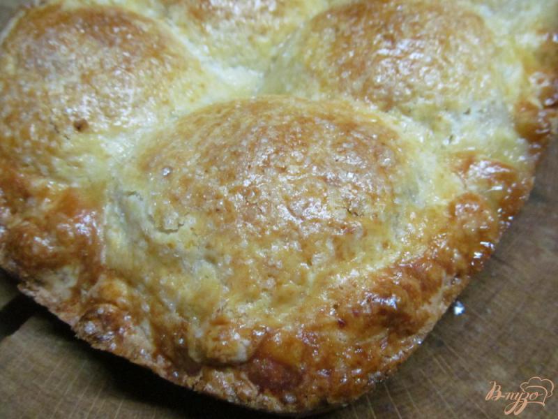 Фото приготовление рецепта: Яблочный пирог из творожного теста шаг №9
