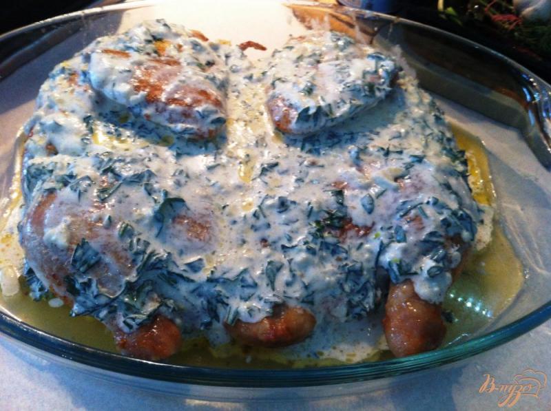 Фото приготовление рецепта: Курица чкмерули по грузински шаг №10