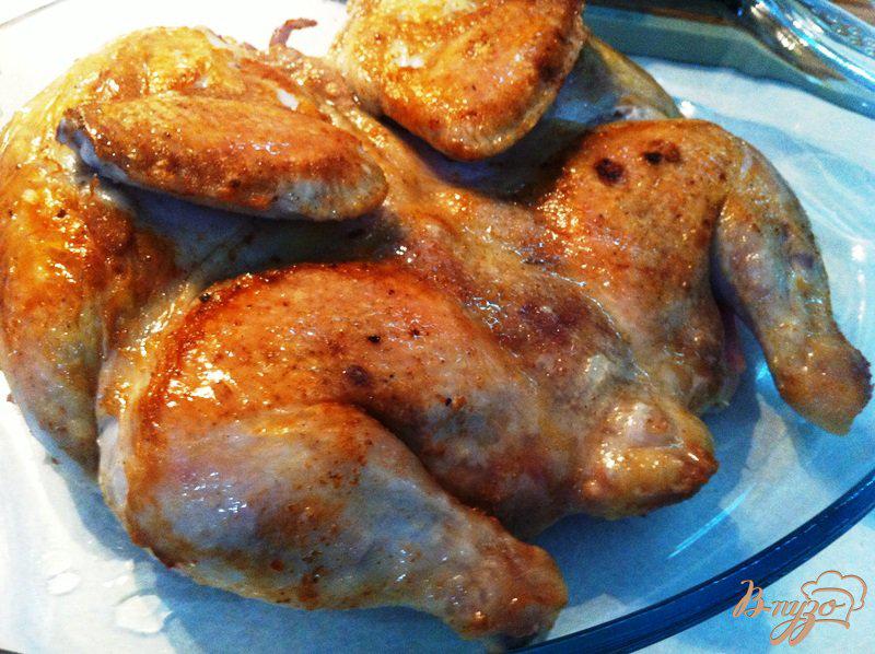 Фото приготовление рецепта: Курица чкмерули по грузински шаг №9