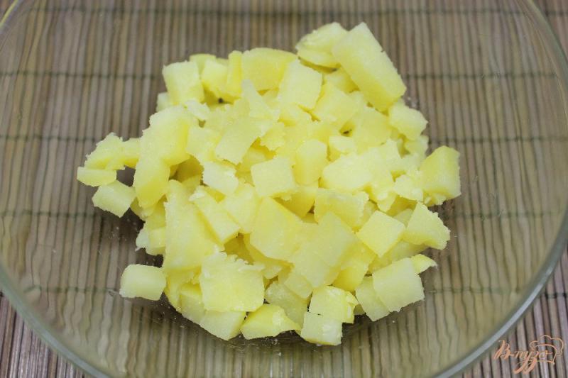Фото приготовление рецепта: Мясной салат с картофелем и сметанным соусом шаг №1