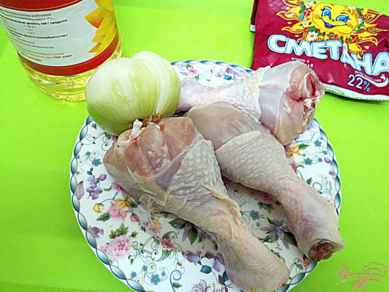 Фото приготовление рецепта: Куриные голени тушёные шаг №1
