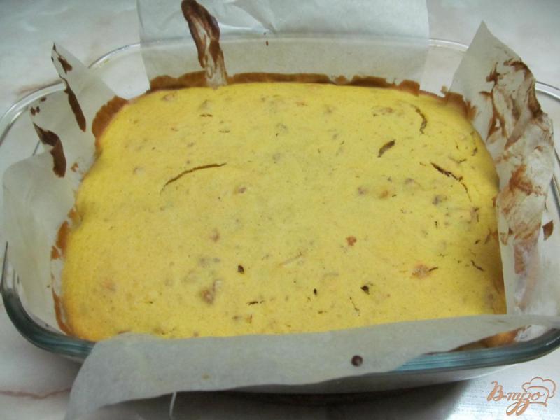 Фото приготовление рецепта: Тыквенный торт с карамельным кремом шаг №8