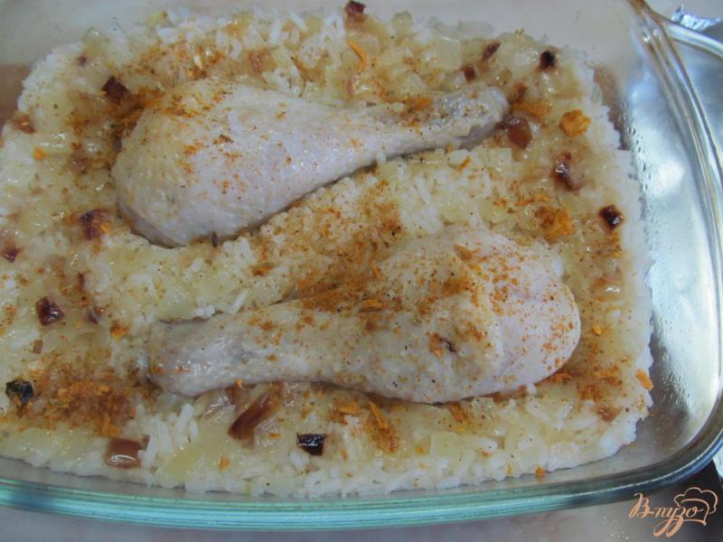 Фото приготовление рецепта: Курица с рисом шаг №6