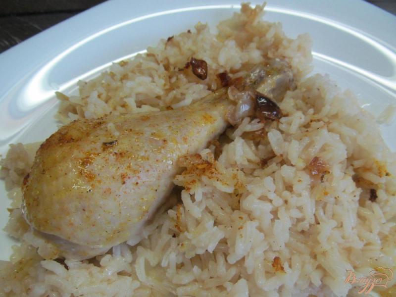 Фото приготовление рецепта: Курица с рисом шаг №8