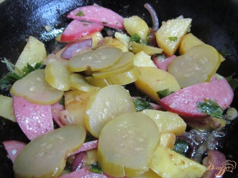 Фото приготовление рецепта: Зимний картофельный салат шаг №5