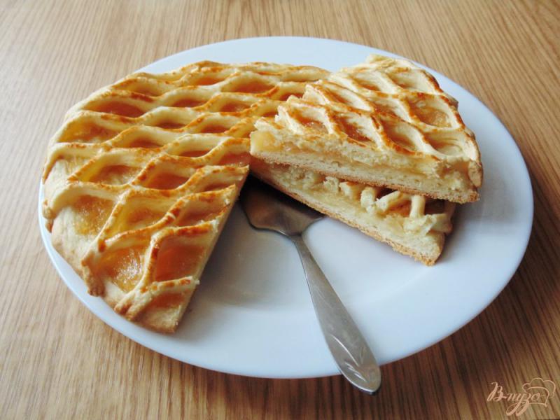Фото приготовление рецепта: Пирог с персиковым джемом шаг №6