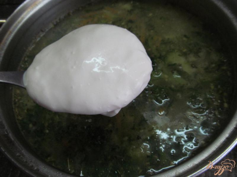 Фото приготовление рецепта: Сливочный суп с овощами на курином бульоне шаг №7