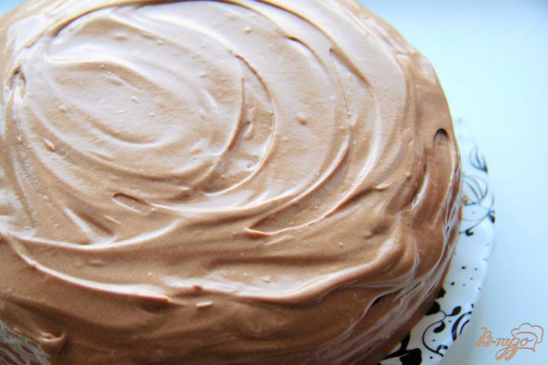 Фото приготовление рецепта: Шоколадный торт с M&M’s шаг №15