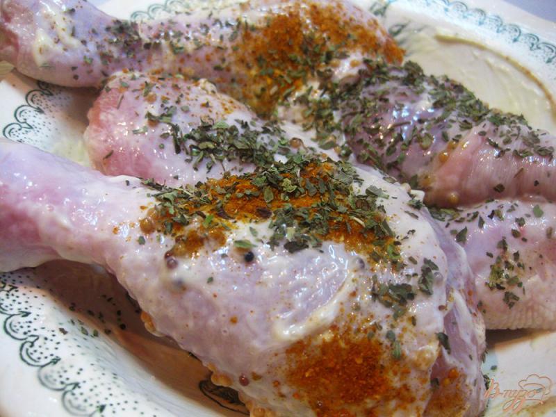 Фото приготовление рецепта: Куриные голени в майонезе шаг №2