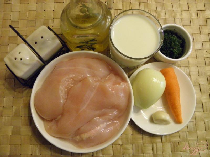 Фото приготовление рецепта: Куриное филе в соусе шаг №1